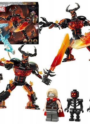 Lego marvel 76289 тор проти конструкторської фігурки суртура вогняне демон