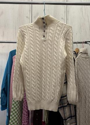 В'язаний светр burberry london вовна кашемір розмір m