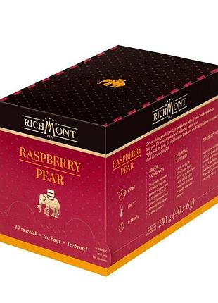 Експрес-чай з фруктів richmont raspberry pear з малиною і грушею 40x6g