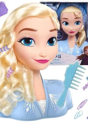 Голова для стилізації just play 32805 disney для чіселлення ельза 20 см країна льоду +акц frozen ii