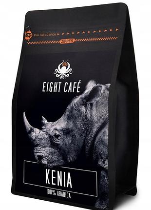 Зернова кава eight cafe 100% арабіка кенія 1 кг середнього обсмаження