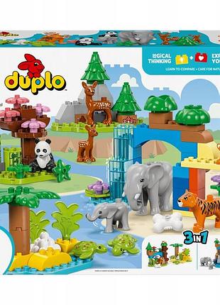 Конструктор lego duplo rodziny dzikich zwierząt 3 в 1 10446