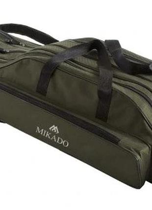 Чохол для вудок mikado uwd-12003g-140w 140 л зелений рибацький на 3 відділення 140 см