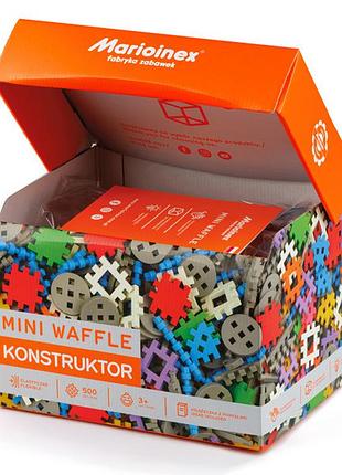 Конструктор marioinex mini waffle з 500 деталей міні-вафельки