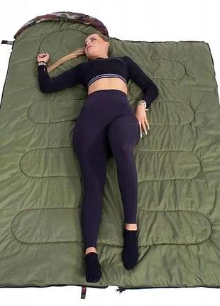 Мумія спальний мішок ковдра легкий туристичний 2в1 210x75cm для кемпінгу правий