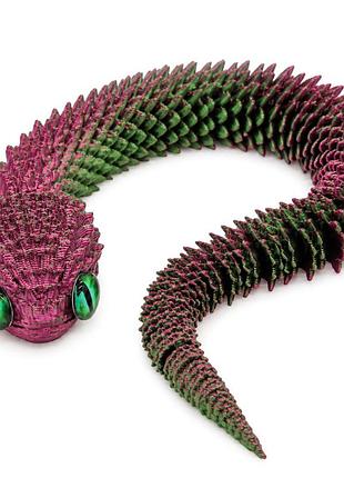 Дитяча іграшка-антистрес змія sn1-2, 3d-друк, 30 см