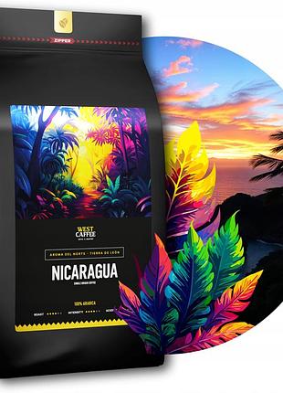 Кава в зернах "нікарагуа aroma del norte" 1 кг свіжообсмажена 100% арабіка