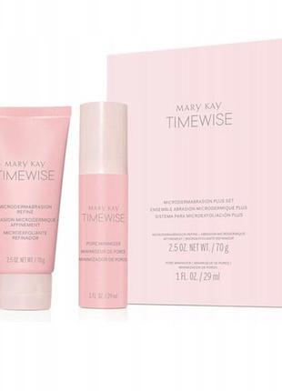 Набір mary kay timewise для мікродермабразії дрібний пілінг і сироватка для пор