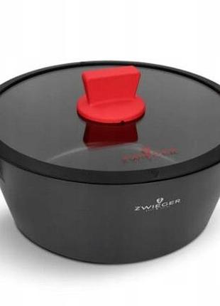 Каструля zwieger obsidian з кришкою 28 см