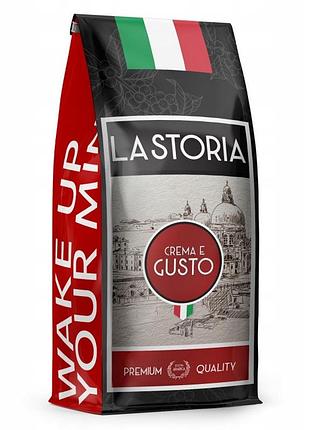 Кава в зернах la storia crema e gusto 1 кг свіжо обсмажена blue orca