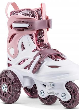Ролики для дітей cariboo ballerina з двома режимами навчання їзди-s(31-35)