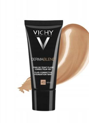Коригуючий флюїд vichy dermablend тон 45 gold 30 мл