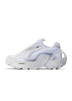 Adidas edge runner white/silver | кросівки біло-сріблясті
