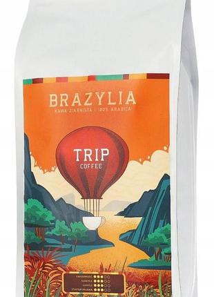 Зернова кава trip coffee бразилія 1кг 100% арабіка