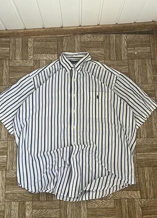 Чоловіча сорочка polo ralph lauren у смужку, розмір l