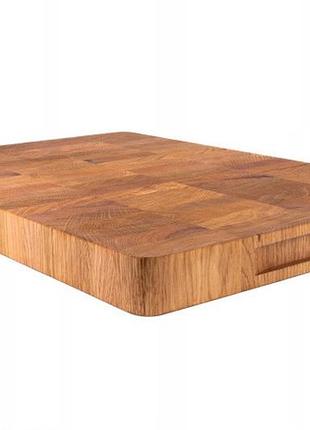 Преміум дошка для нарізання дубова end-grain велика