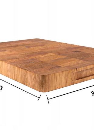 Преміум дошка для нарізання дубова end-grain велика 5