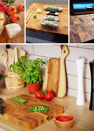Преміум дошка для нарізання дубова end-grain велика 7