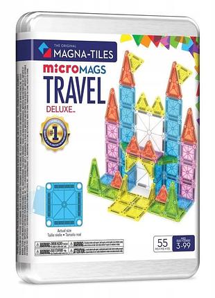 Конструктор magna-tiles micromags xl 55 магнітний дорожній 55 елементів