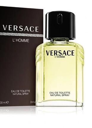 Туалетна вода versace l'homme 100 мл