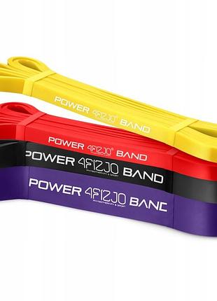 Еспандери power band для тренувань фітнес комплект 4 шт.
