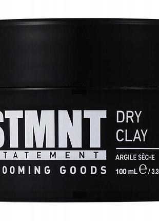 Глина для волосся stmnt grooming goods dry clay суха ультраматова сильна фіксація 100 мл