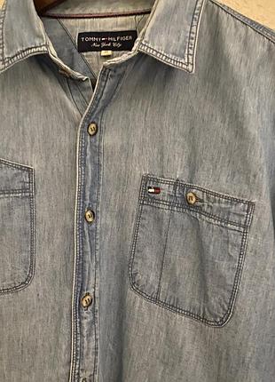 Джинсова рубашка tommy hilfiger p. xl 5