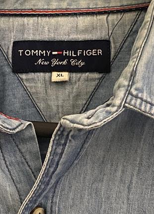 Джинсова рубашка tommy hilfiger p. xl 4