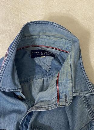 Джинсова рубашка tommy hilfiger p. xl 8