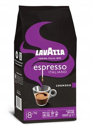 Кава в зернах lavazza espresso italiano cremoso 1кг
