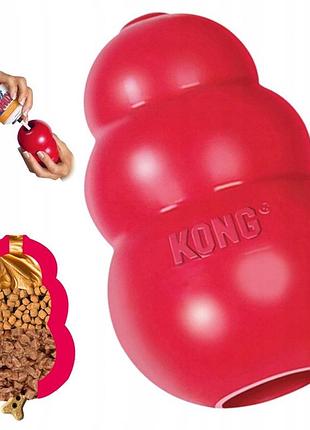 Освітня іграшка для собаки kong classic l міцна сповільнює їжу
