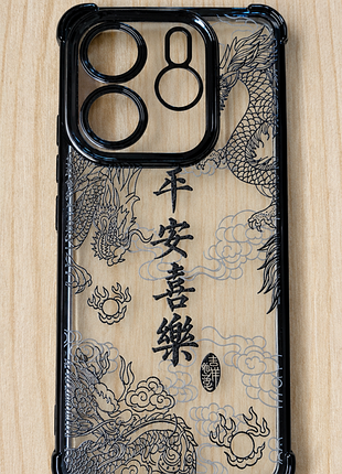 Чохол xiaomi redmi note 14 4g з принтом дракон