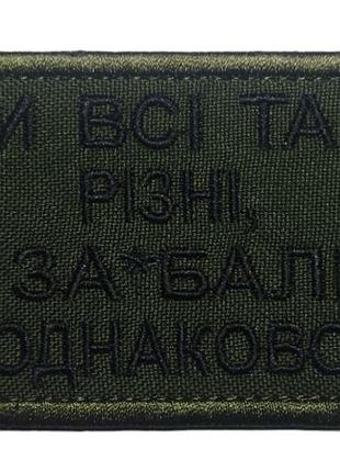 Шеврон на липучках ви всі такі різні всу (зсу) 1100009 15612 5х8 см