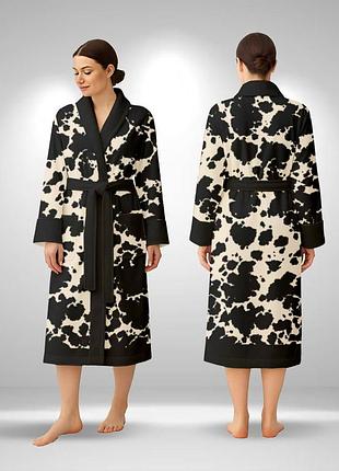 Кимоно женское из плюшевого велюра ink meadow 29492 3xl