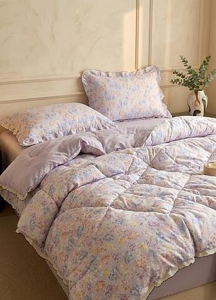 Постельное белье евро с демисезонным одеялом из хлопка colorful home print 6 22143 230х250 см