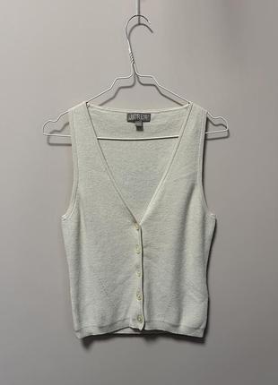 Шовковий трикотажний жилет j.crew
