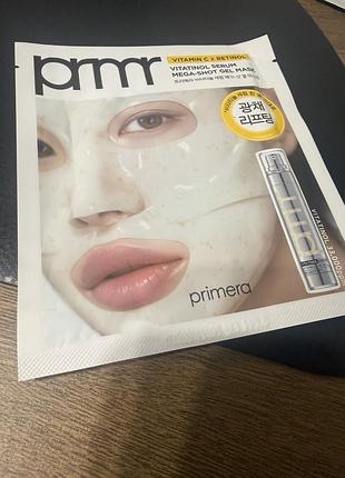 Маска для обличчя primera vitatinol serum mega-shot gel mask
