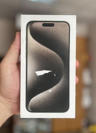 Коробка apple iphone 15 pro max 512gb natural titanium