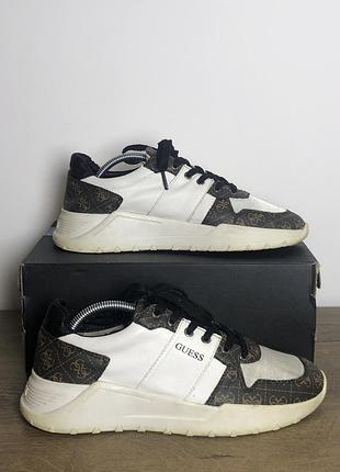 Кросівки жіночі guess білі з чорним, розмір 40, довжина устілки 25,5 см