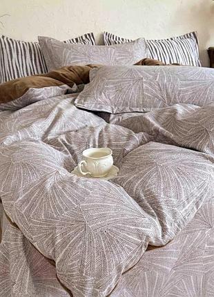 Постельное белье евро из велюра и фланели colorful home print 6 21809 200х230 см
