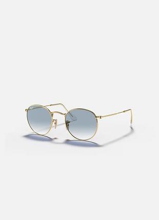 Сонцезахисні окуляри унісекс ray-ban round metal flat lenses rb 3447-n 001/3f із металевою оправою