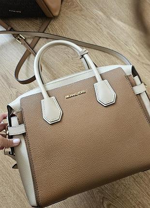 Сумка для жінок michael kors коричнева, натуральна шкіра