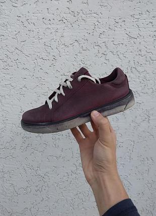 Кожаные кеды ecco