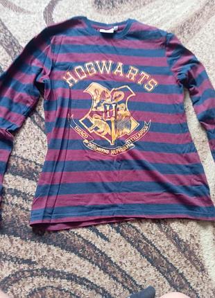 Футболка жіноча hogwarts з довгими рукавами, у смужку