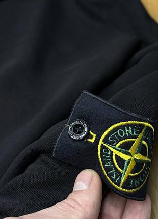 Чоловіче худі stone island чорне 3