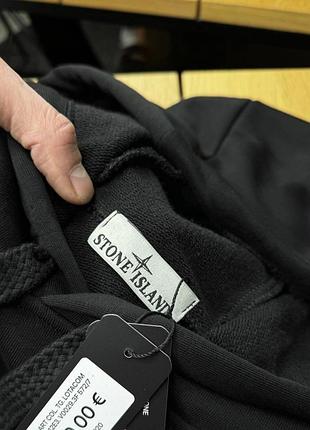 Чоловіче худі stone island чорне 5