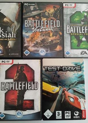 Оригинальные игры для пк pc cd/dvd — battlefield, swat 4, commandos, tomb raider диск