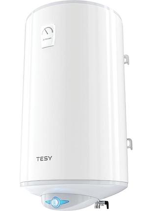 Водонагреватель электричество. tesy anticalc rev 100 круглый gcr 1004424d b14 tbrc, 100л, 2,4квт, сухой тен, мерех. руля, c, белый