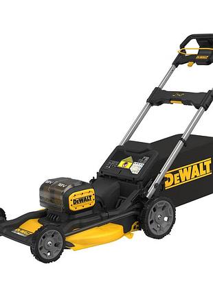 Газонокосилка аккумуляторная dewalt 2х18в 53см 67л 25-102мм 28кг без акб и зу