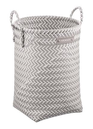 Корзина ardesto vigor 30х30х40см, полипропилен, металл, серая